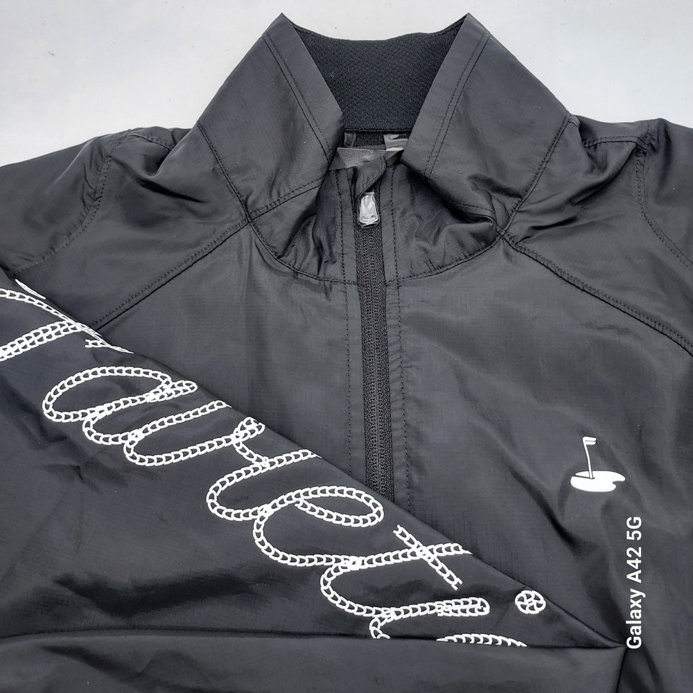 Fabletics Kevin Hart Eagle Edition‎ Golf Windbreaker Jacket Black Mens Medium